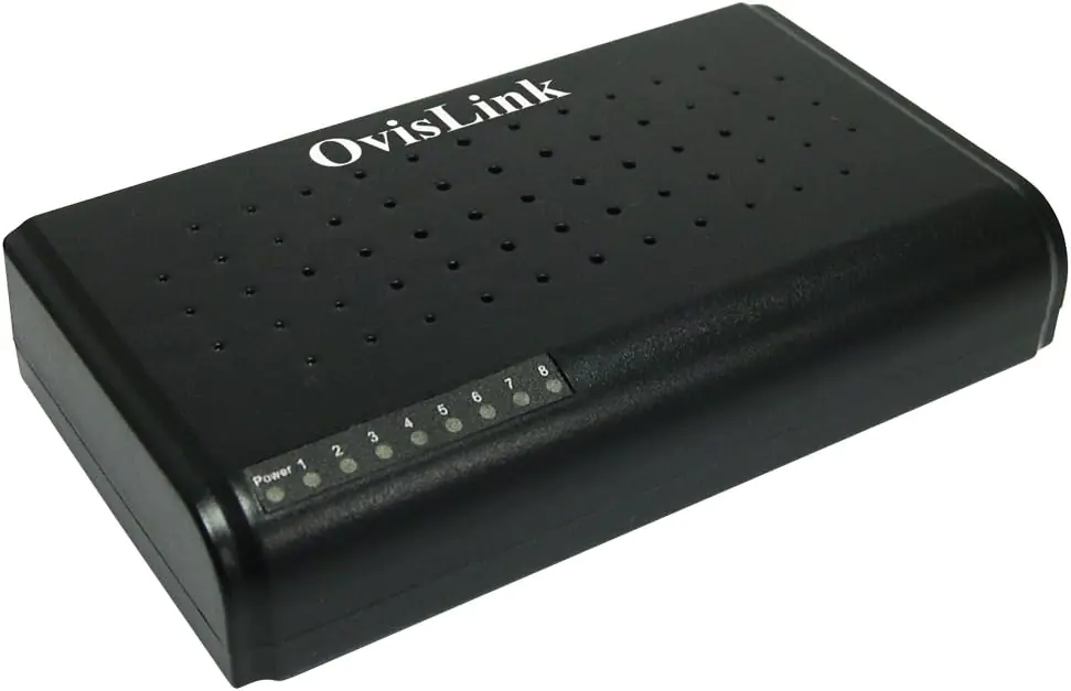Ovislink EVO-FSH8C - Switch 8 Puertos 10/100